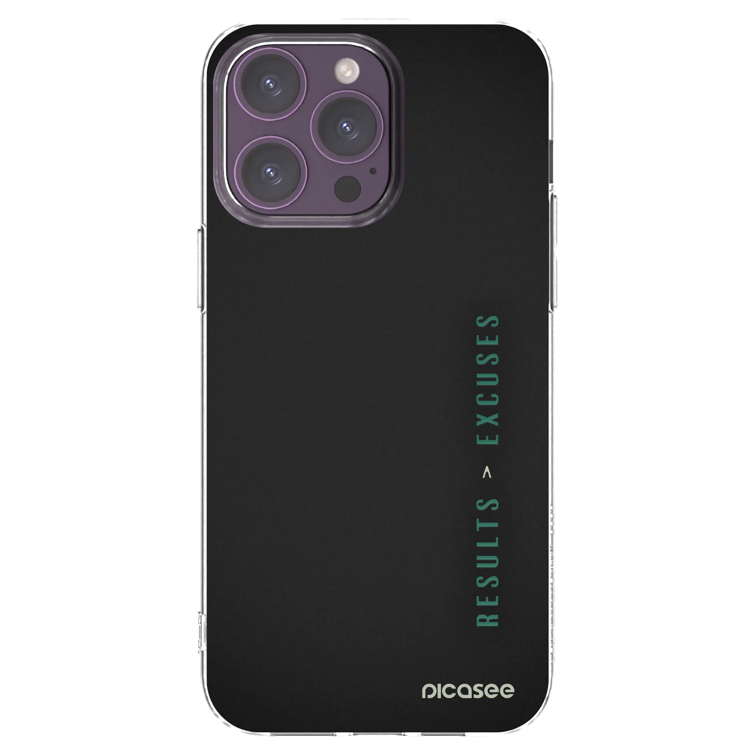 Picasee silikonski prozorni ovitek za Apple iPhone 14 Pro Max - Results x Excuses