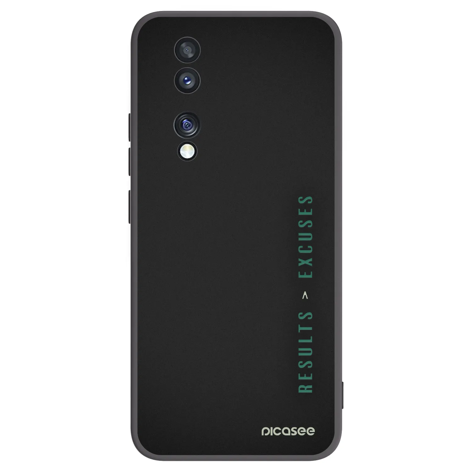 Picasee silikonski črni ovitek za Honor 70 - Results x Excuses