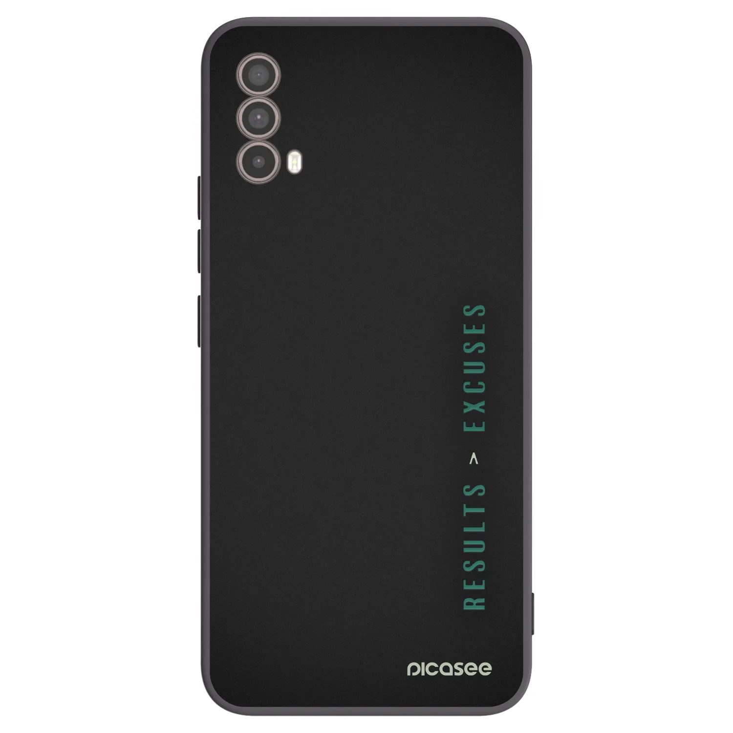 Picasee silikonski črni ovitek za Motorola Moto E40 - Results x Excuses