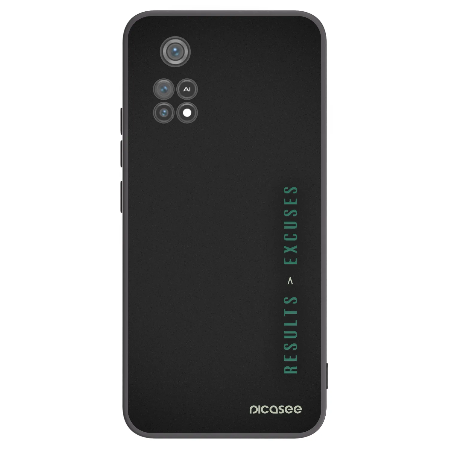 Picasee silikonski črni ovitek za Xiaomi Poco M4 Pro - Results x Excuses