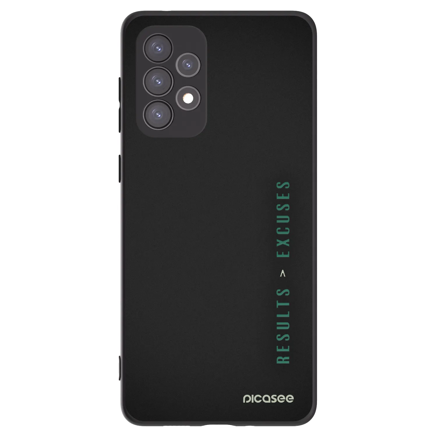 Picasee silikonski črni ovitek za Samsung Galaxy A73 5G - Results x Excuses