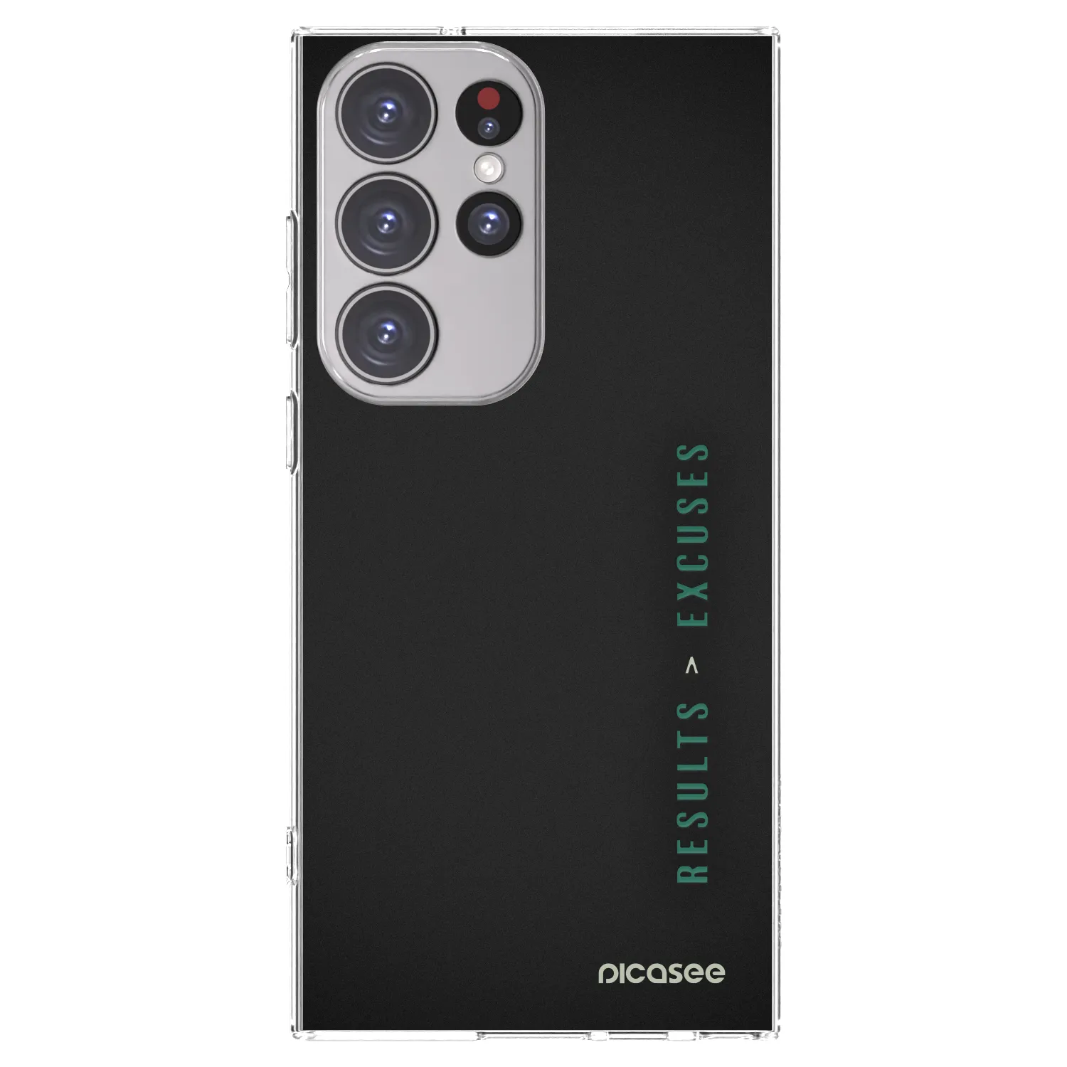Picasee silikonski prozorni ovitek za Samsung Galaxy S23 Ultra 5G - Results x Excuses