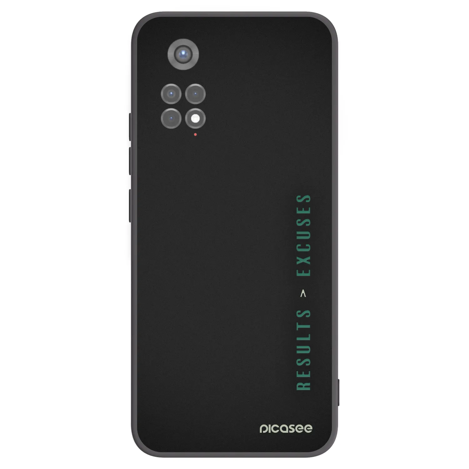 Picasee silikonski črni ovitek za Xiaomi Redmi Note 11S 5G - Results x Excuses