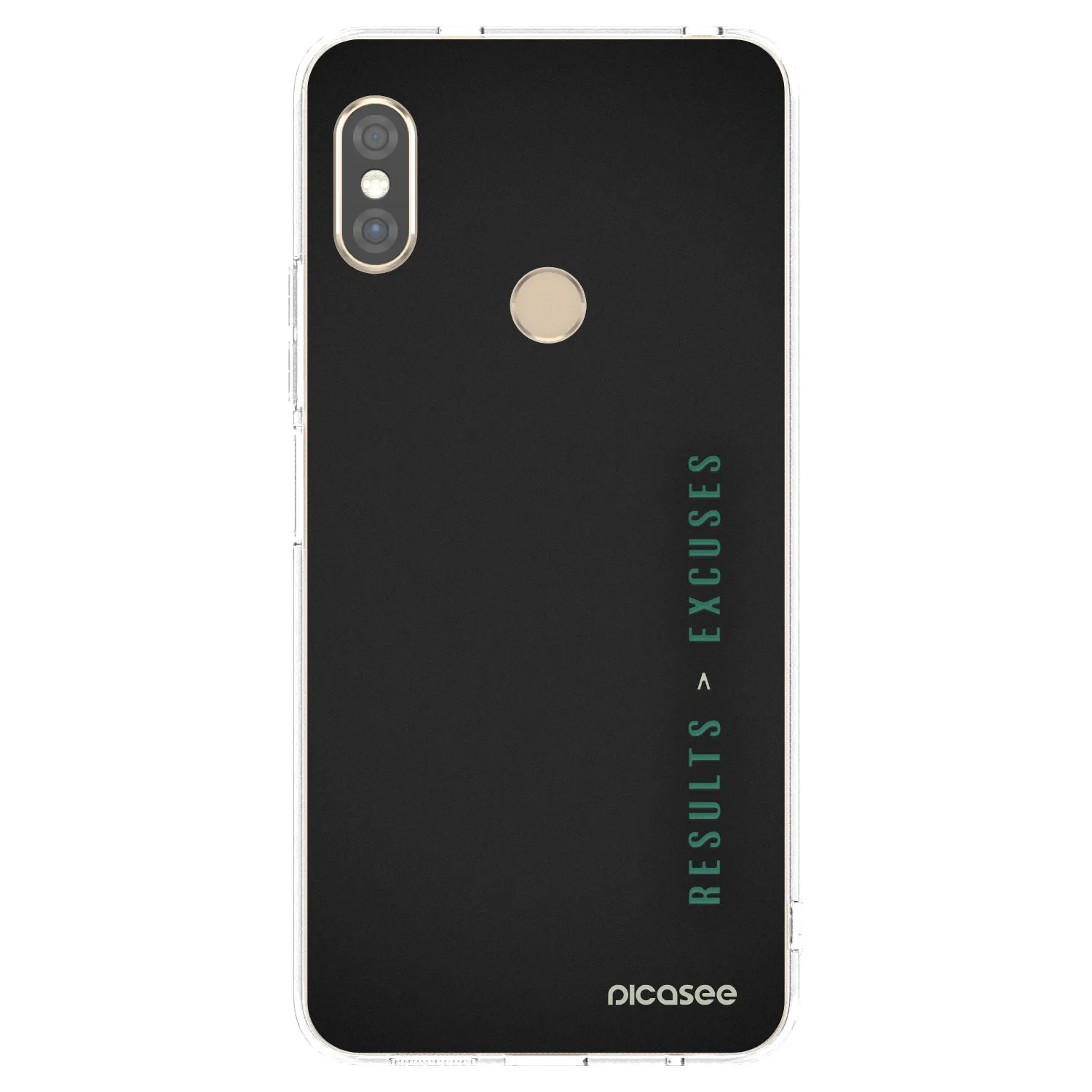 Picasee silikonski prozorni ovitek za Xiaomi Redmi Note 5 Global - Results x Excuses