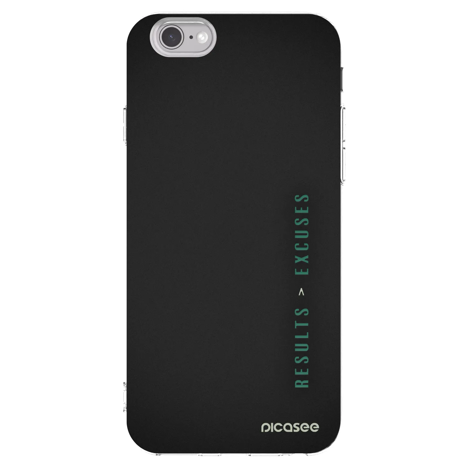 Picasee silikonski prozorni ovitek za Apple iPhone 6/6S - Results x Excuses