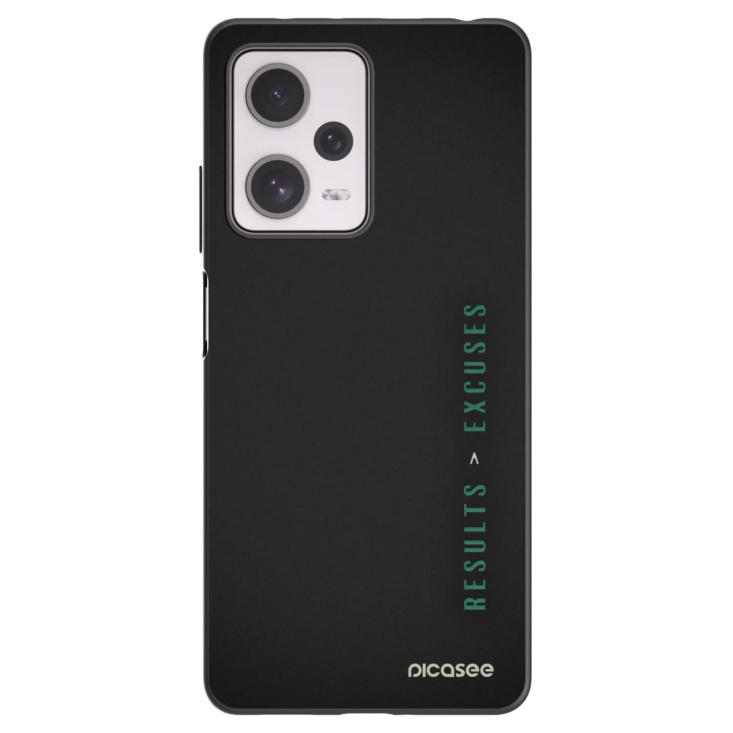Picasee silikonski črni ovitek za Xiaomi Redmi Note 12 Pro+ 5G - Results x Excuses