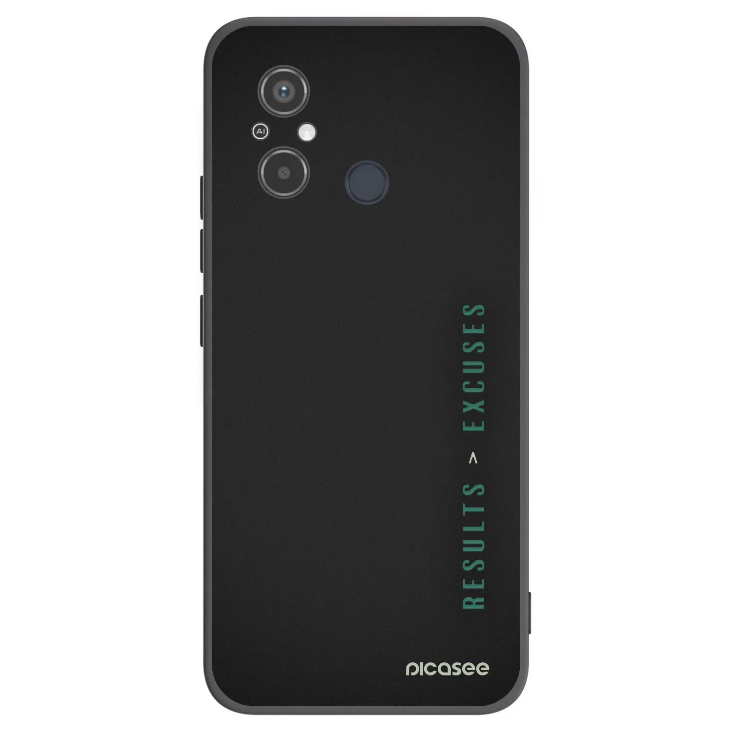 Picasee silikonski črni ovitek za Xiaomi Redmi 12C - Results x Excuses