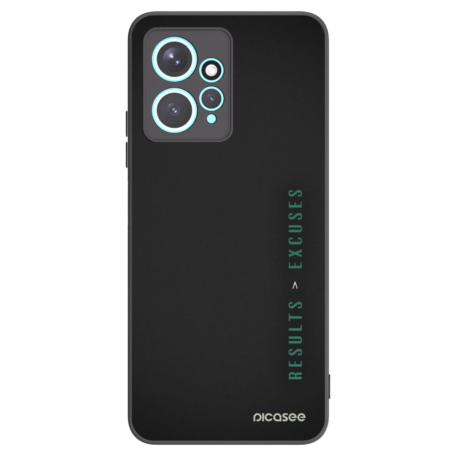 Picasee silikonski črni ovitek za Xiaomi Redmi Note 12 4G - Results x Excuses