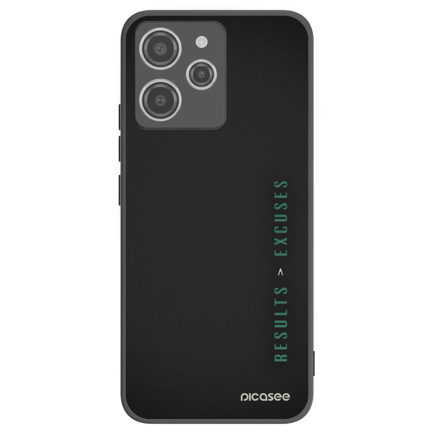 Picasee silikonski črni ovitek za Xiaomi Redmi 12 4G - Results x Excuses