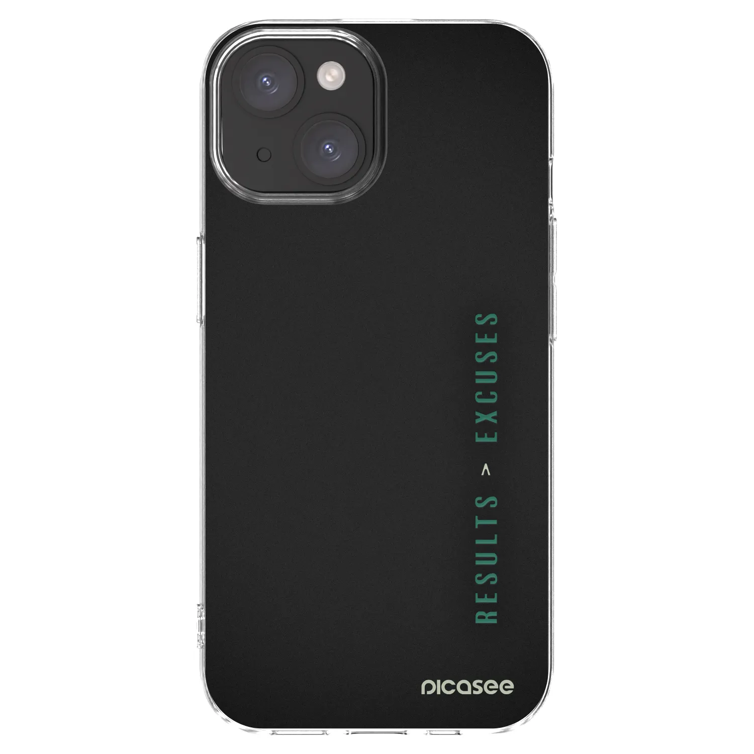 Picasee silikonski prozorni ovitek za Apple iPhone 15 - Results x Excuses