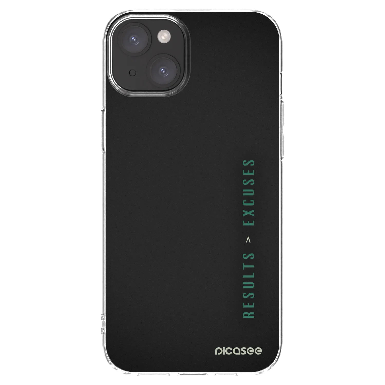 Picasee silikonski prozorni ovitek za Apple iPhone 15 Plus - Results x Excuses