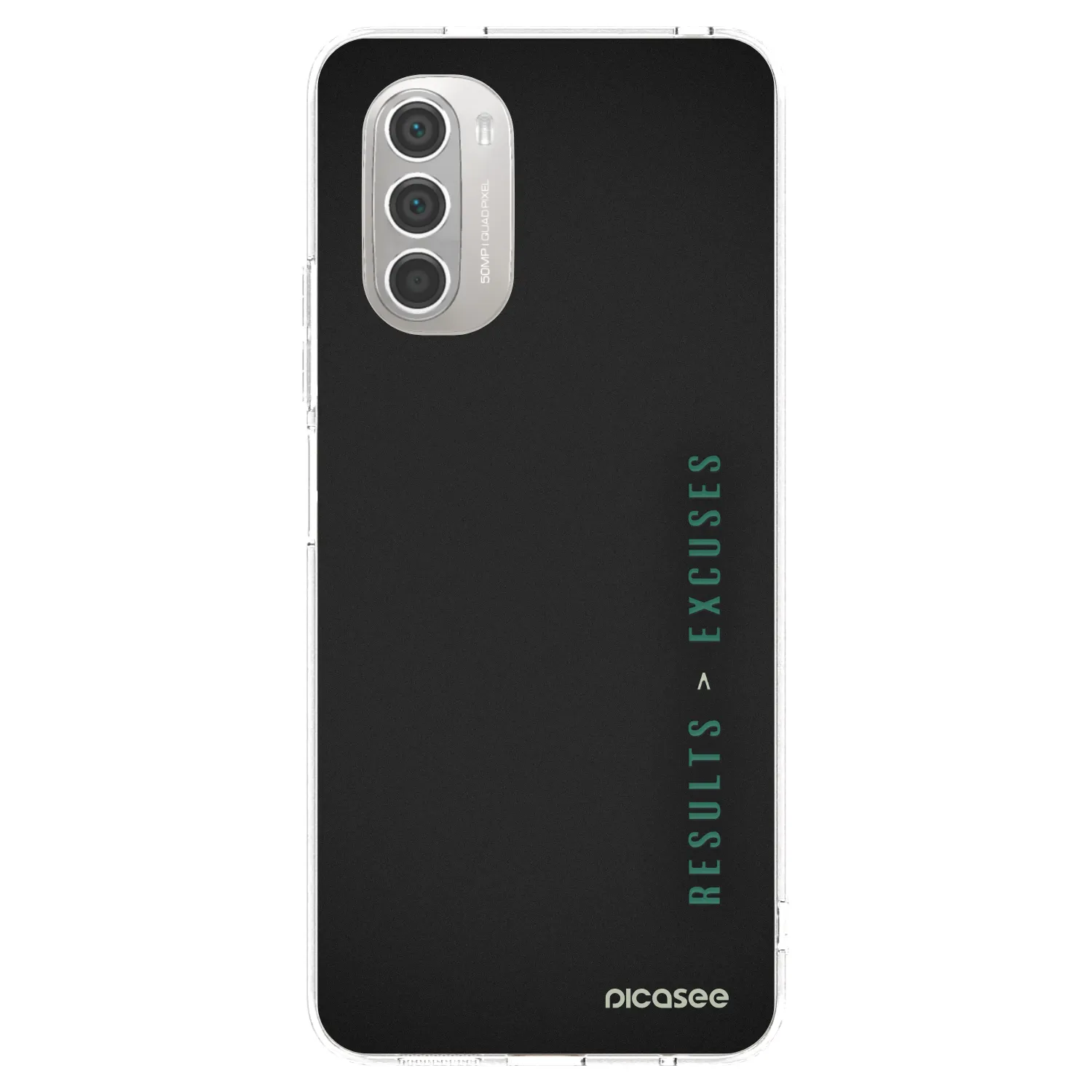Picasee silikonski prozorni ovitek za Motorola Moto G51 - Results x Excuses