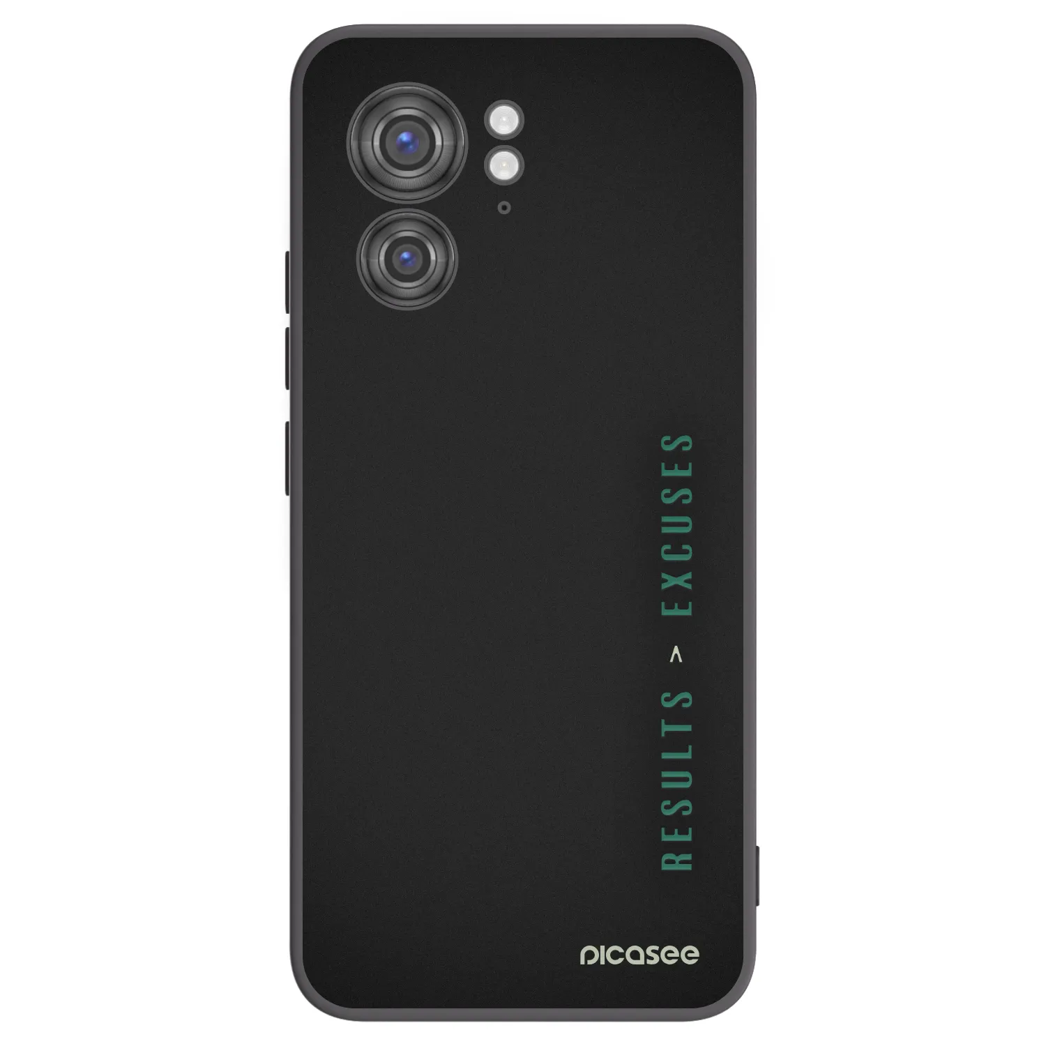 Picasee silikonski črni ovitek za Motorola Edge 40 - Results x Excuses