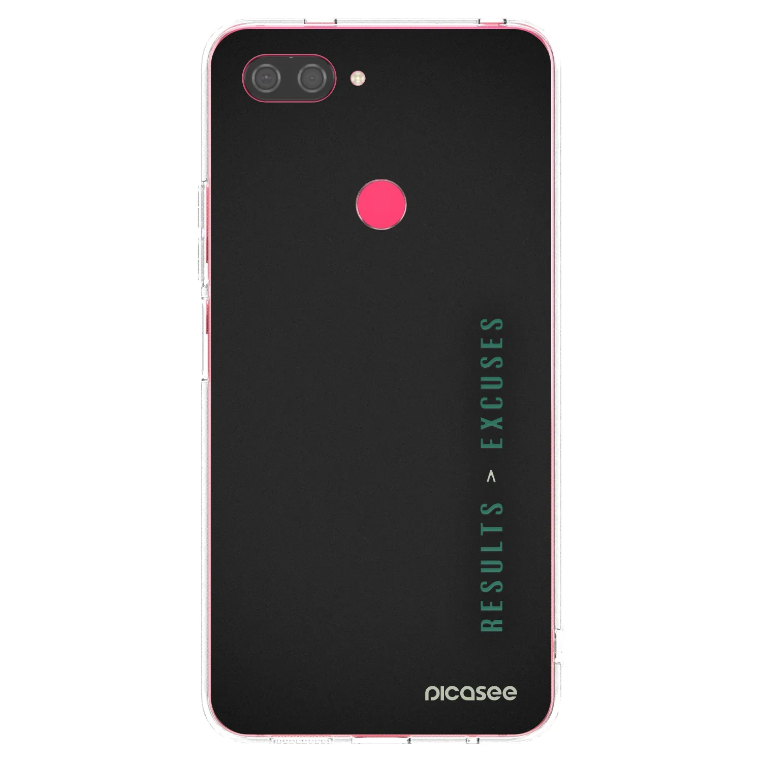 Picasee silikonski prozorni ovitek za Xiaomi Mi 8 Lite - Results x Excuses