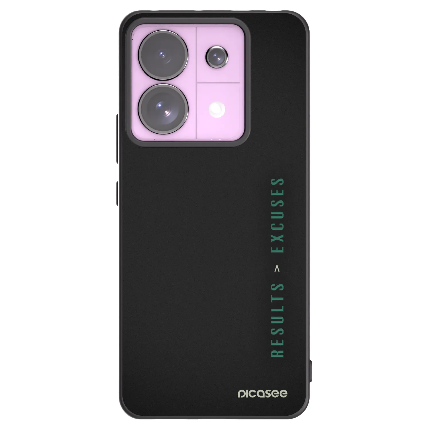 Picasee silikonski črni ovitek za Xiaomi Redmi Note 13 Pro 5G - Results x Excuses