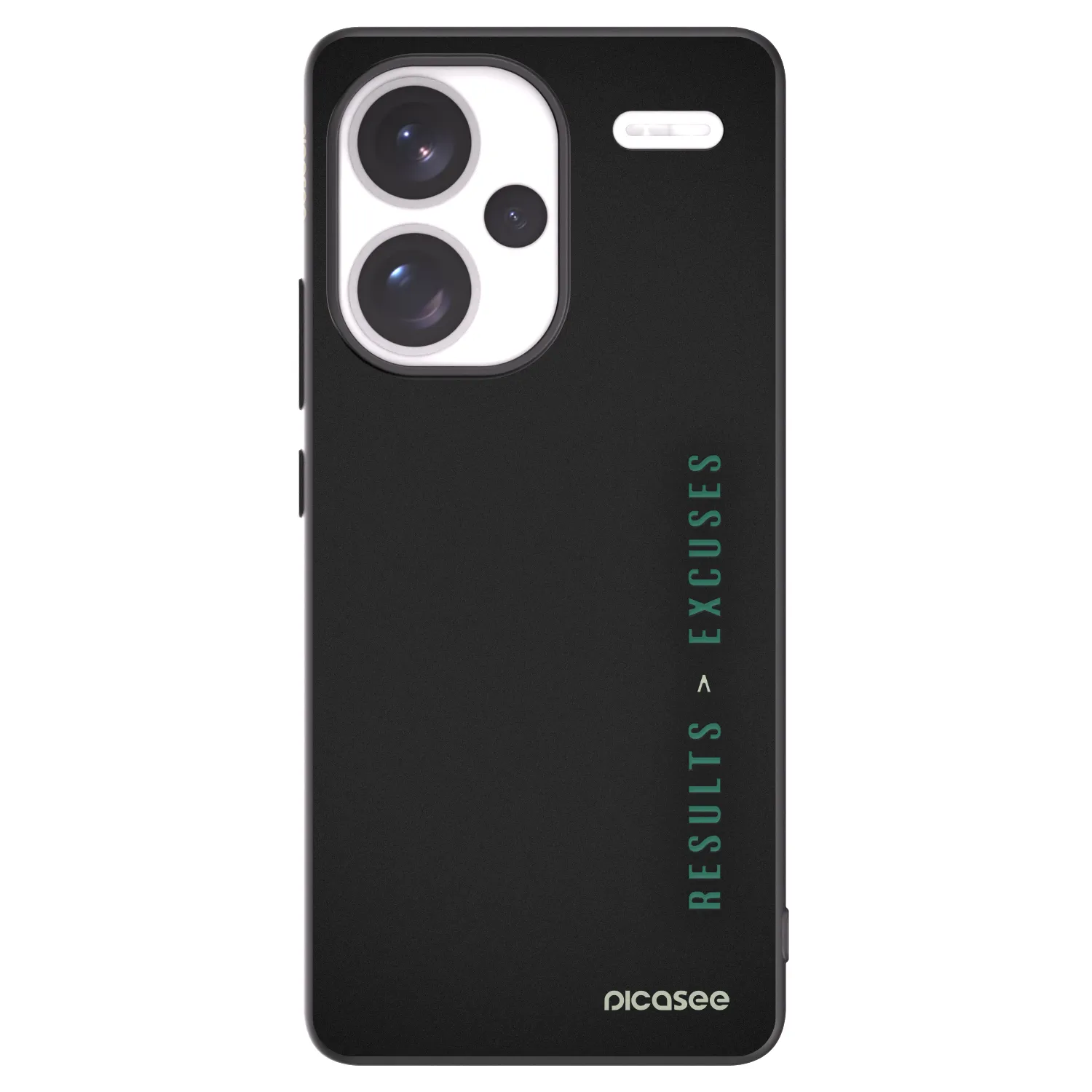 Picasee silikonski črni ovitek za Xiaomi Redmi Note 13 Pro+ 5G - Results x Excuses