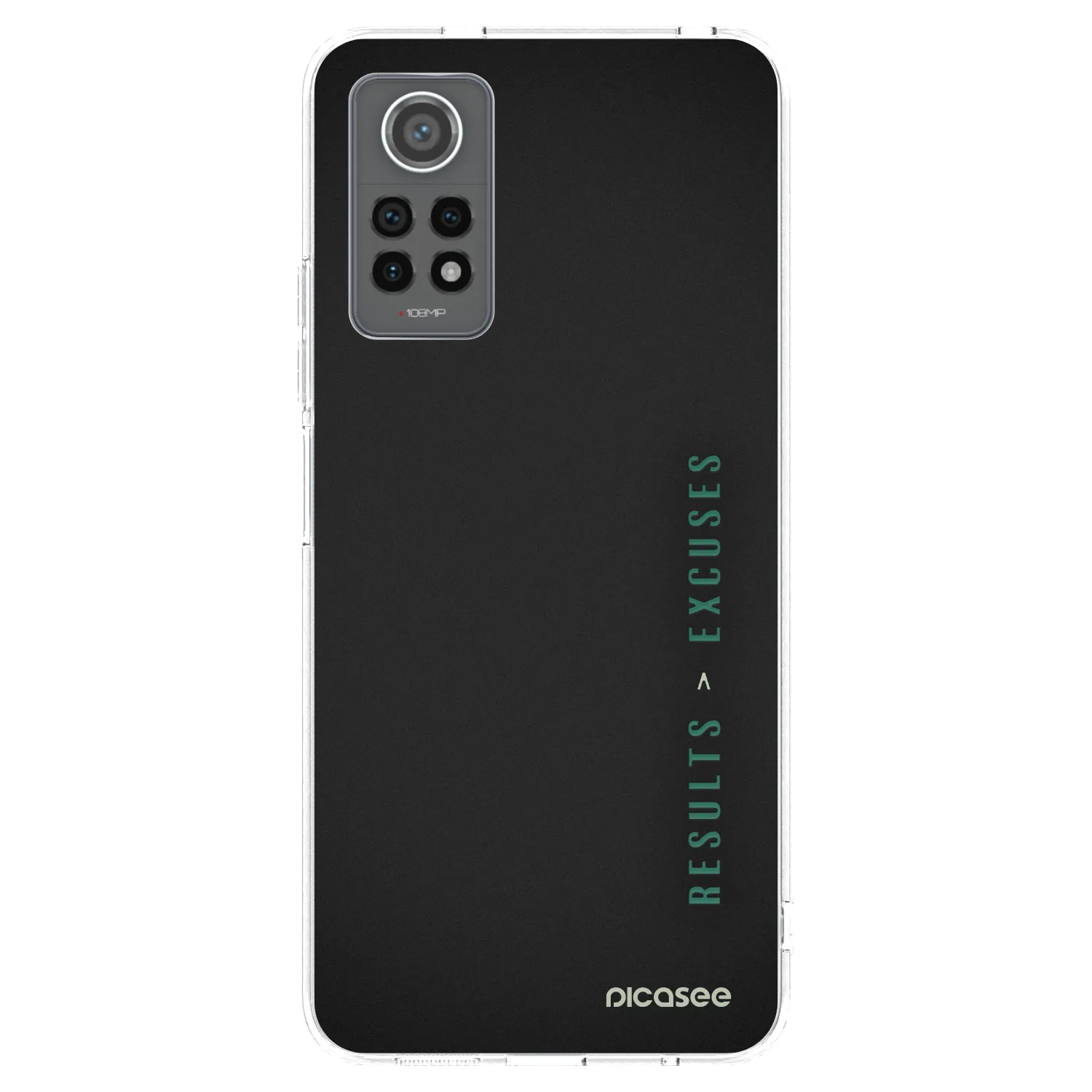 Picasee silikonski prozorni ovitek za Xiaomi Redmi Note 12 Pro 4G - Results x Excuses