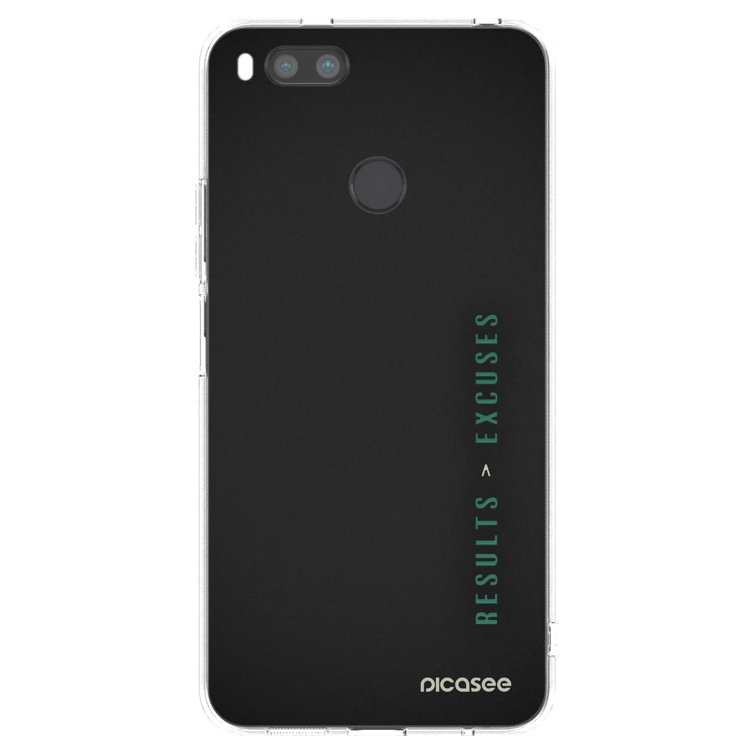 Picasee silikonski prozorni ovitek za Xiaomi Mi A1 Global - Results x Excuses