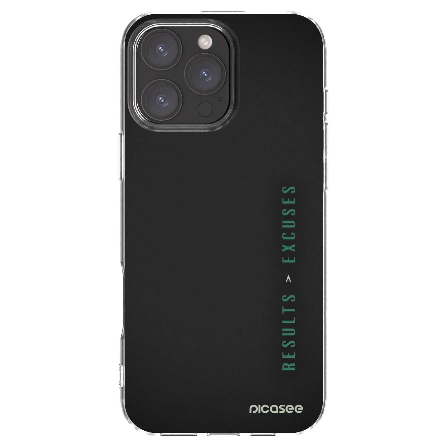Picasee silikonski prozorni ovitek za Apple iPhone 16 Pro Max - Results x Excuses
