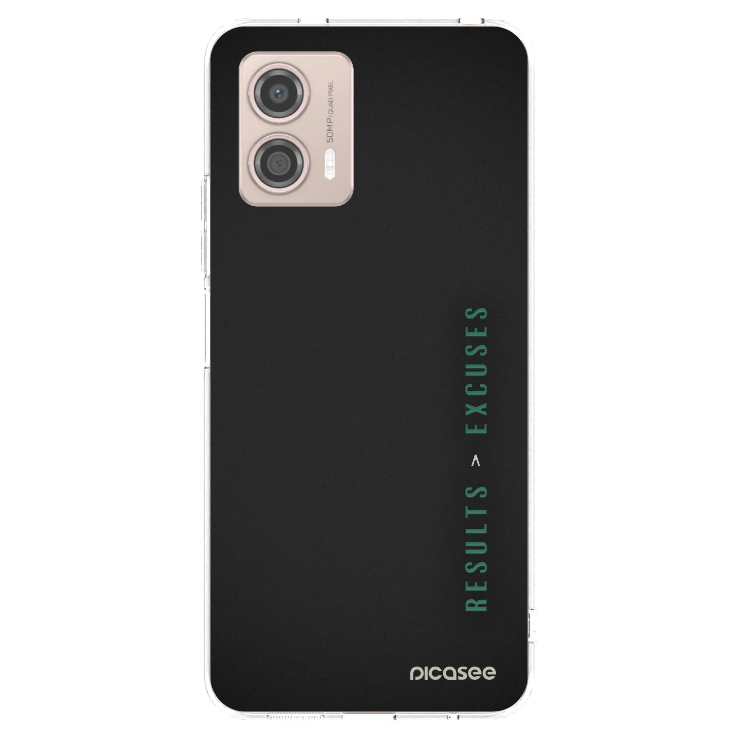 Picasee silikonski prozorni ovitek za Motorola Moto G53 5G - Results x Excuses