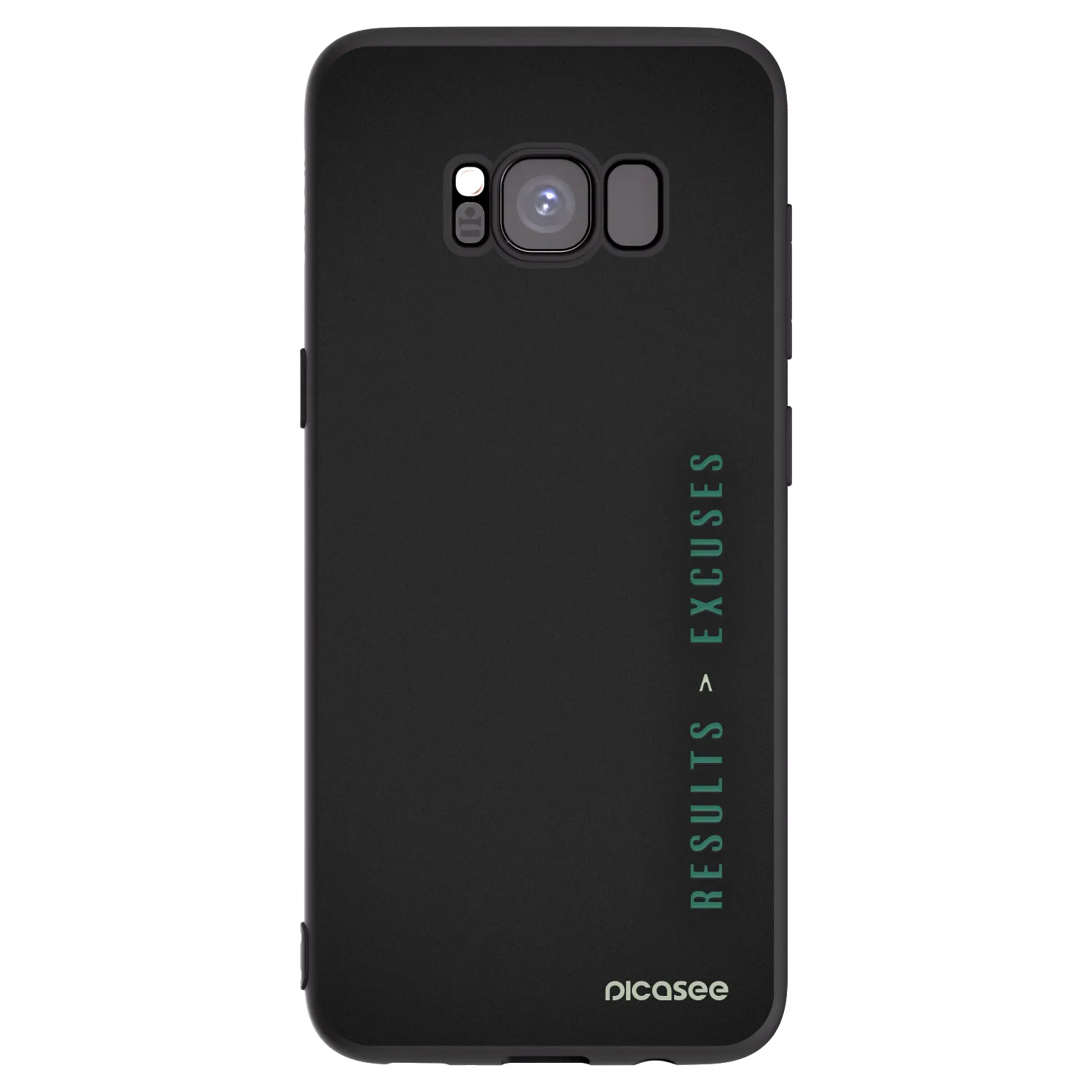Picasee silikonski črni ovitek za Samsung Galaxy S8 G950F - Results x Excuses