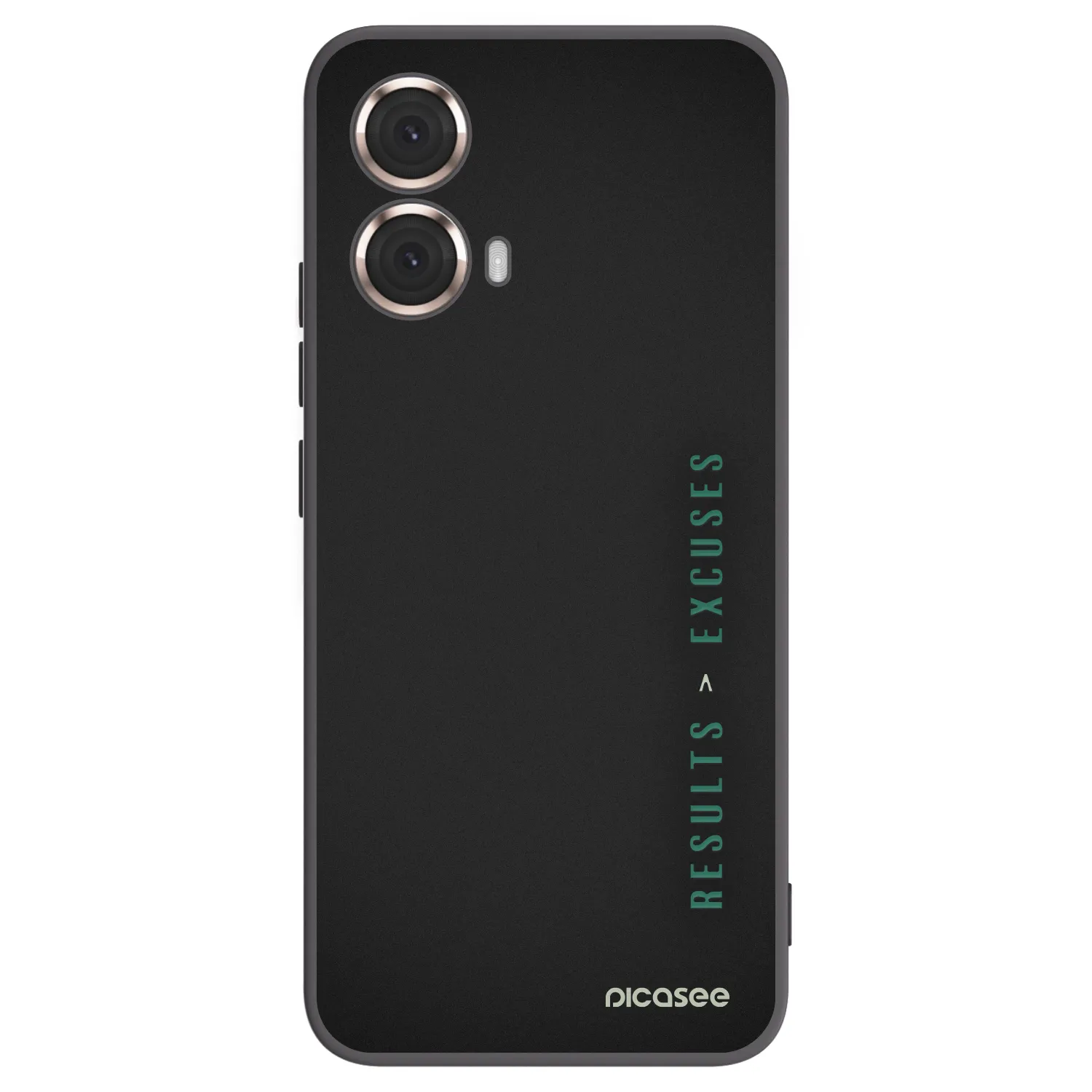 Picasee silikonski črni ovitek za Motorola Moto G85 - Results x Excuses