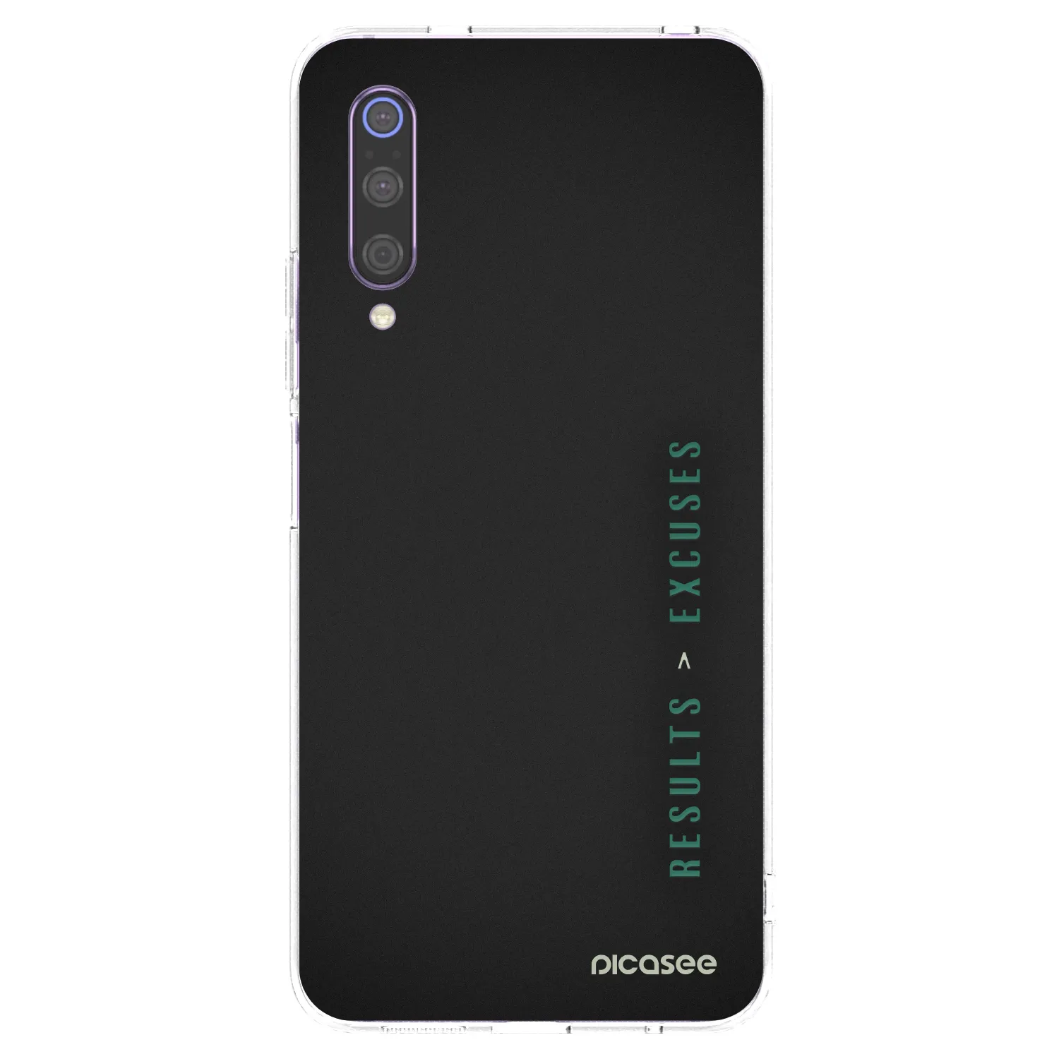 Picasee silikonski prozorni ovitek za Xiaomi Mi 9 - Results x Excuses