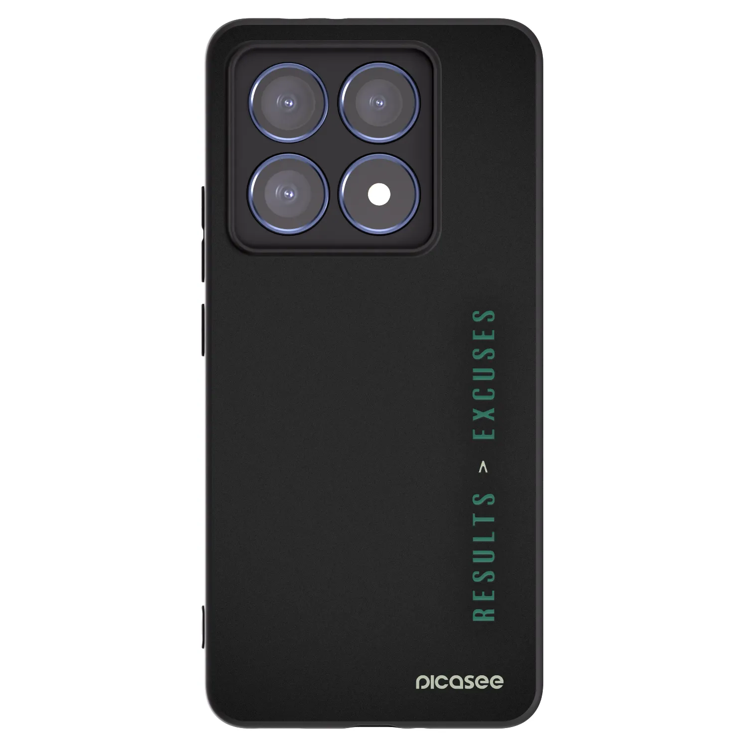 Picasee silikonski črni ovitek za Xiaomi 14T Pro - Results x Excuses