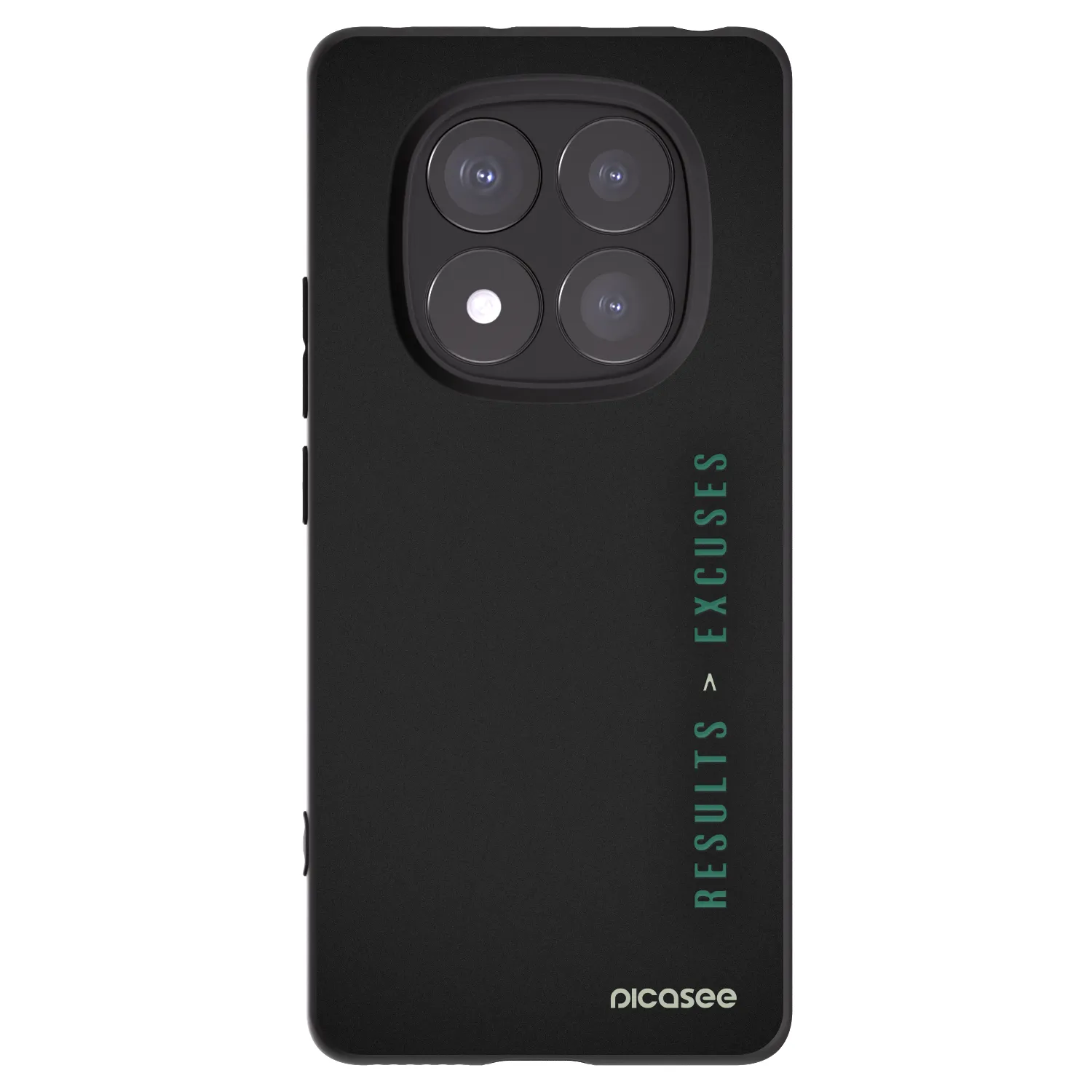 Picasee silikonski črni ovitek za Xiaomi Redmi Note 14 Pro 5G - Results x Excuses