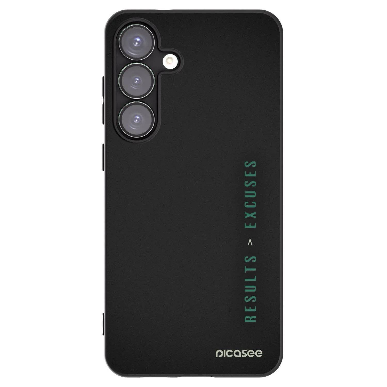 Picasee silikonski črni ovitek za Samsung Galaxy S25+ 5G - Results x Excuses