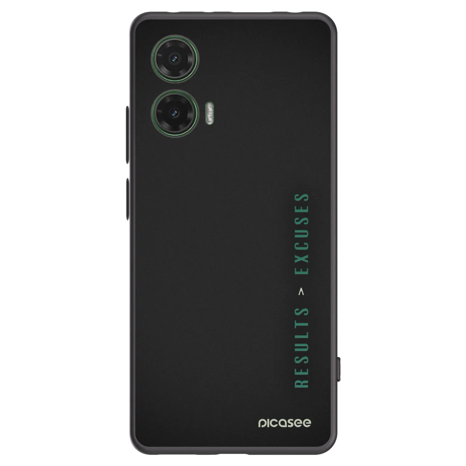 Picasee silikonski črni ovitek za Motorola Moto G35 5G - Results x Excuses