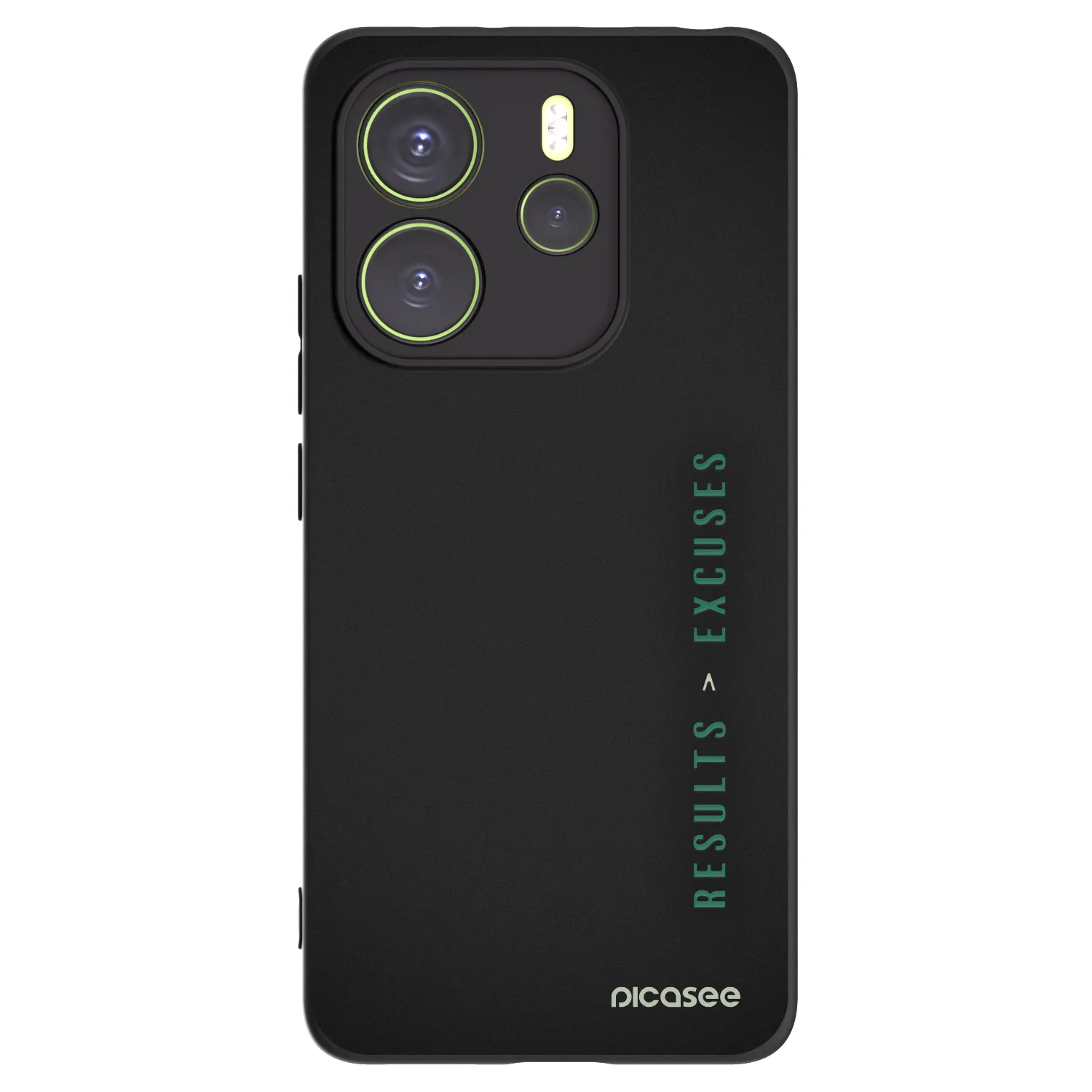 Picasee silikonski črni ovitek za Xiaomi Redmi Note 14 4G - Results x Excuses