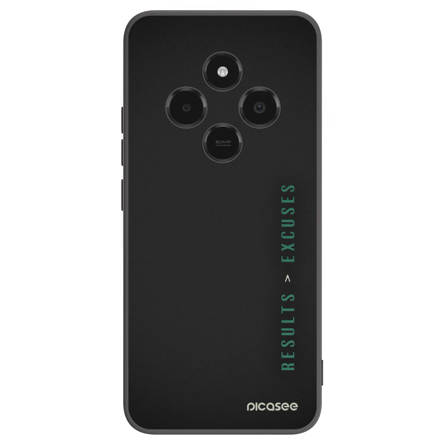 Picasee silikonski črni ovitek za Xiaomi Poco C75 - Results x Excuses