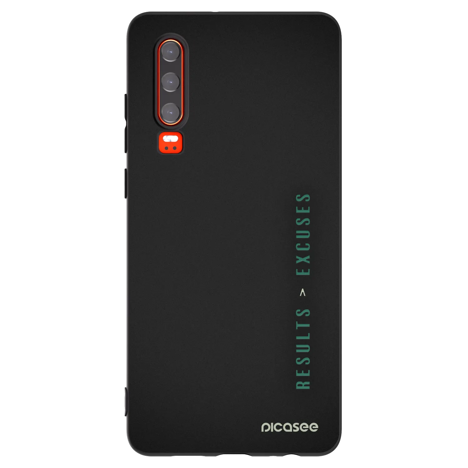 Picasee silikonski črni ovitek za Huawei P30 - Results x Excuses