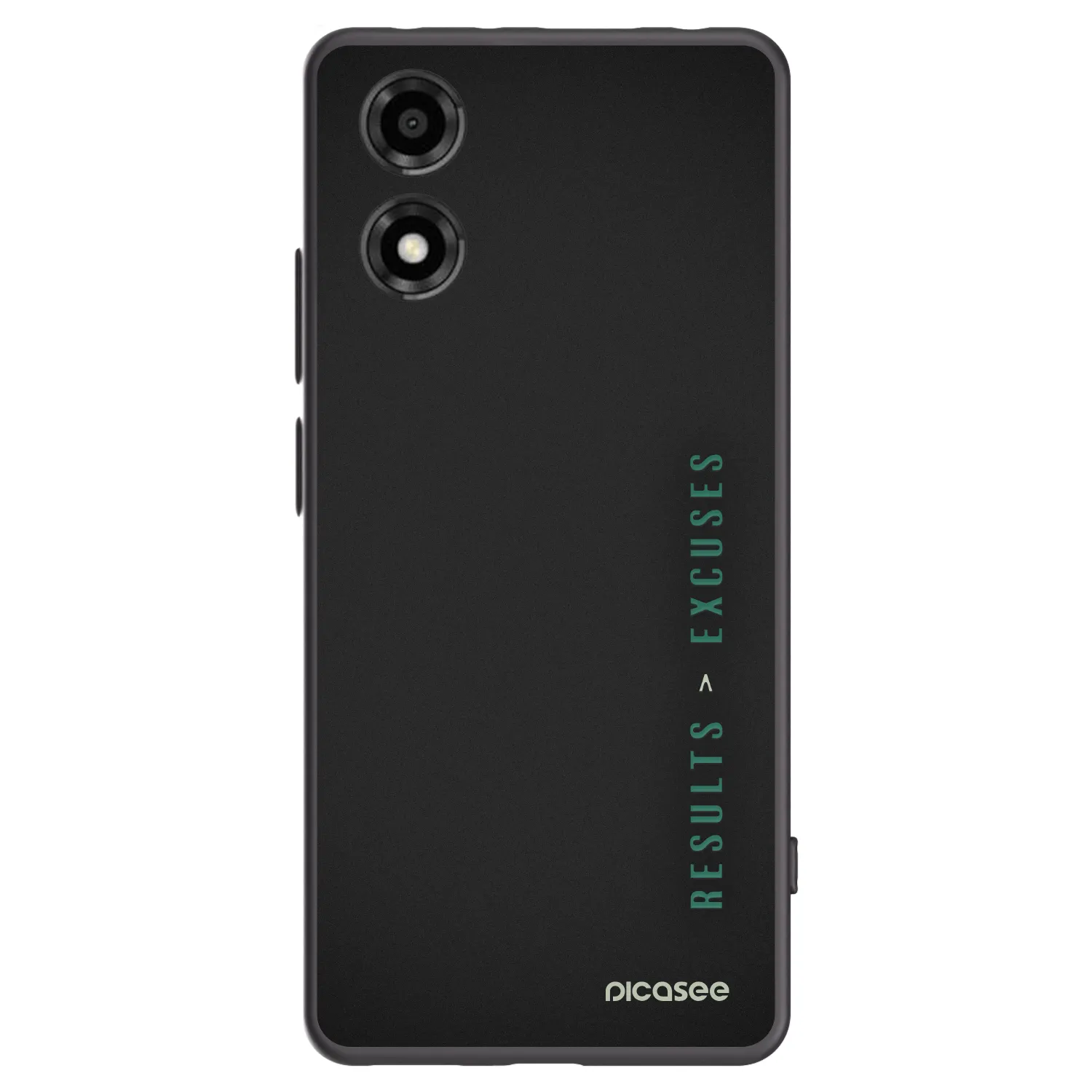 Picasee silikonski črni ovitek za Motorola Moto E14 - Results x Excuses