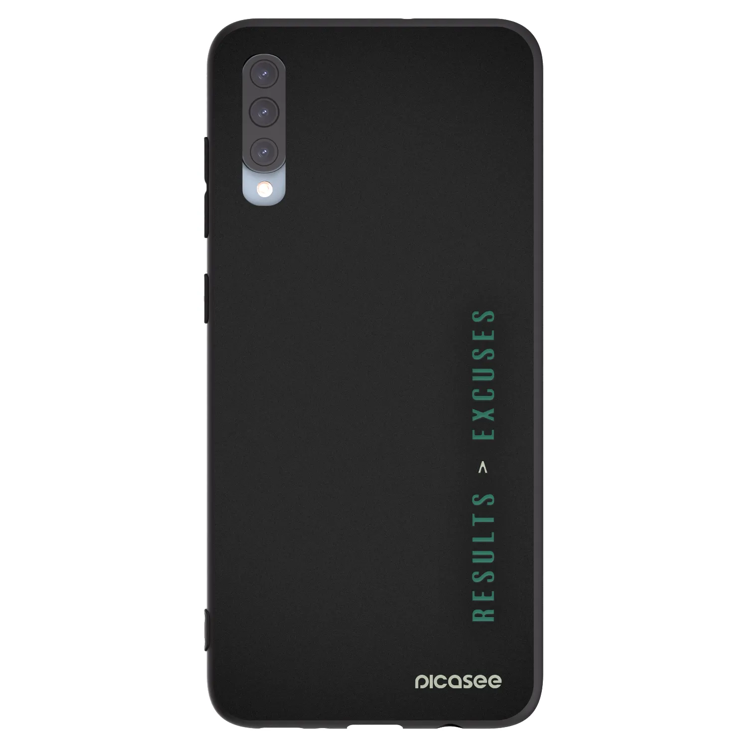 Picasee silikonski črni ovitek za Samsung Galaxy A70 A705F - Results x Excuses