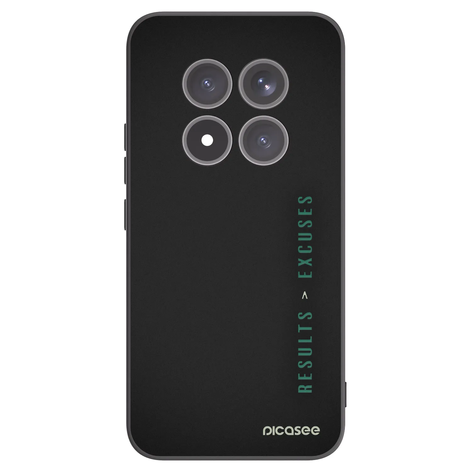 Picasee silikonski črni ovitek za Xiaomi Redmi Note 15 Pro+ - Results x Excuses