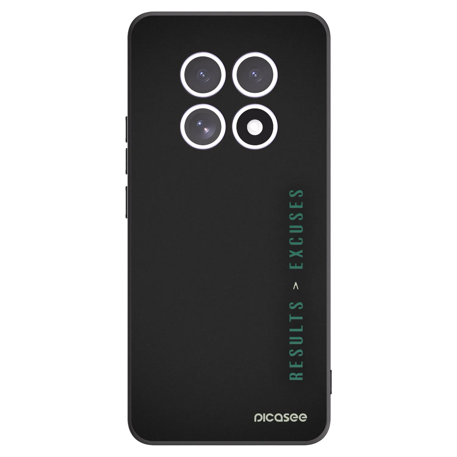 Picasee silikonski črni ovitek za Xiaomi Redmi Note 15 - Results x Excuses
