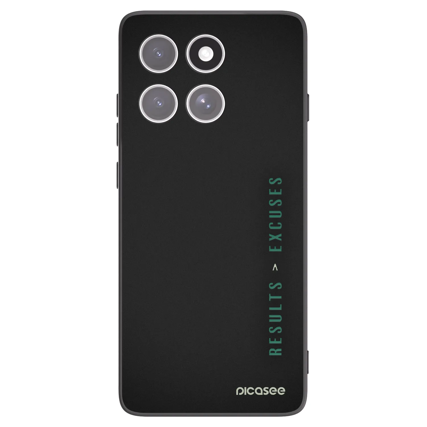 Picasee silikonski črni ovitek za Motorola Edge 60 Fusion - Results x Excuses