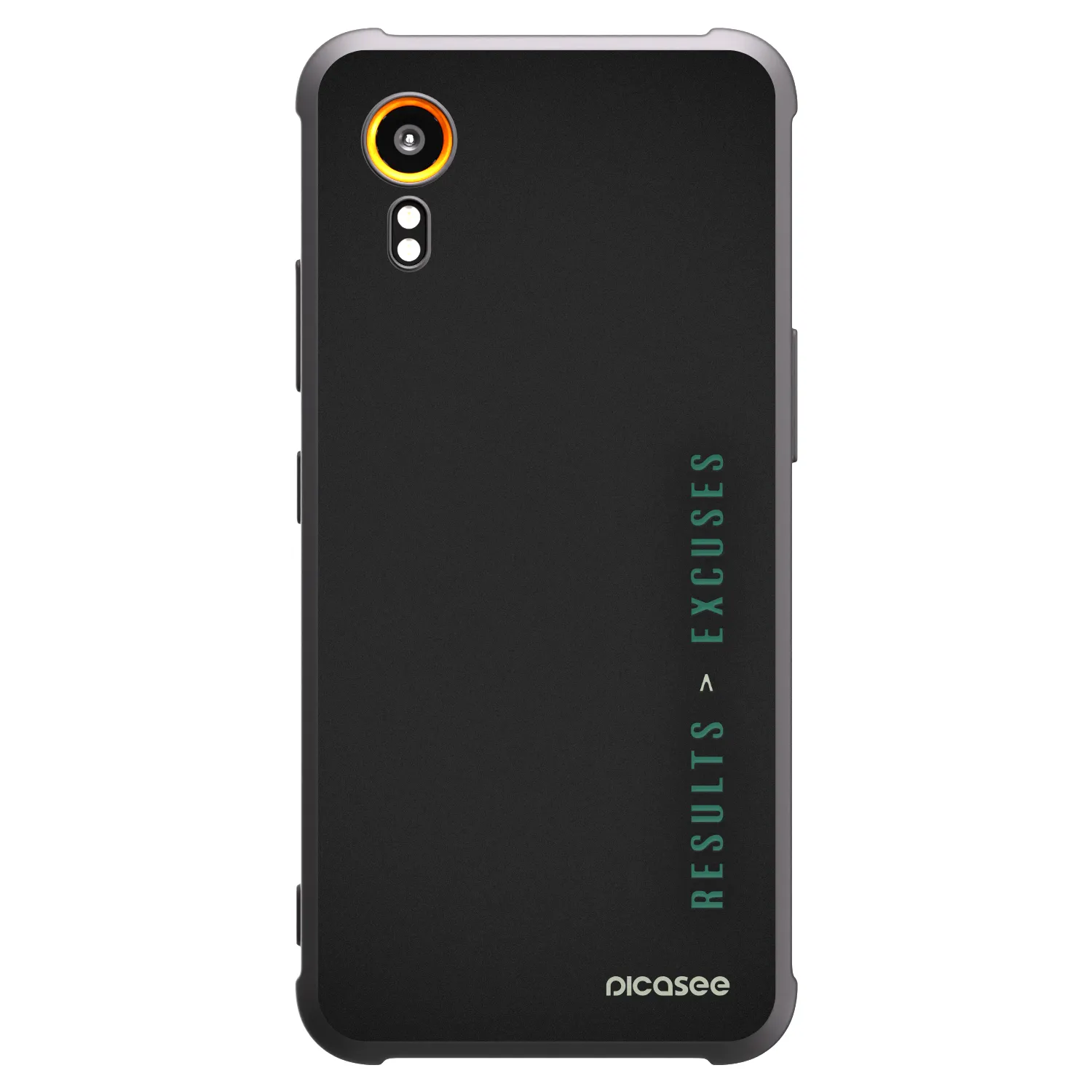 Picasee silikonski črni ovitek za Samsung Galaxy Xcover 7 - Results x Excuses