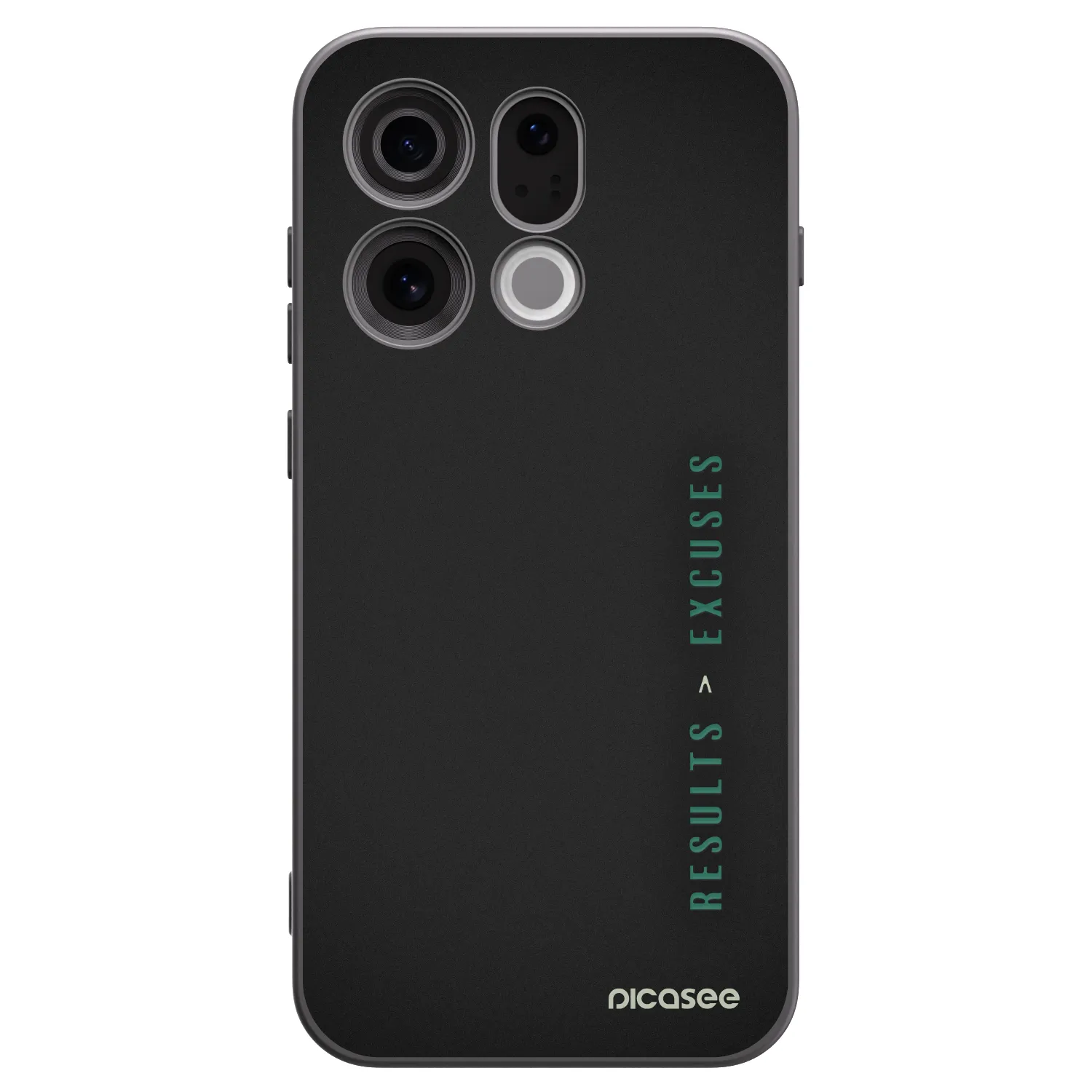 Picasee silikonski črni ovitek za OPPO Find X9 - Results x Excuses