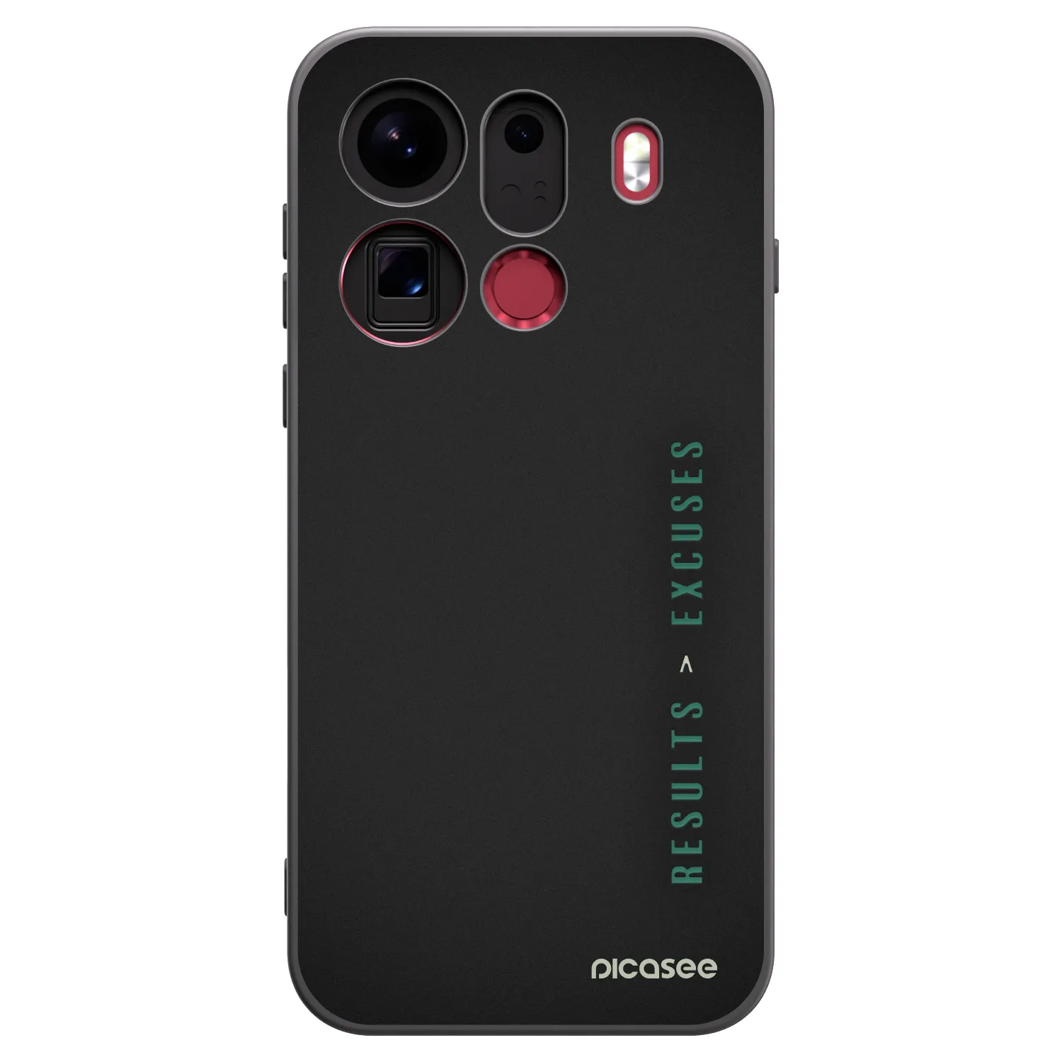 Picasee silikonski črni ovitek za OPPO Find X9 Pro - Results x Excuses