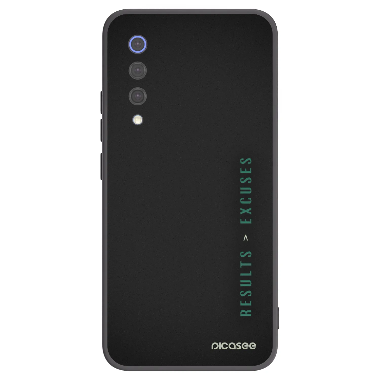 Picasee silikonski črni ovitek za Xiaomi Mi 9 SE - Results x Excuses
