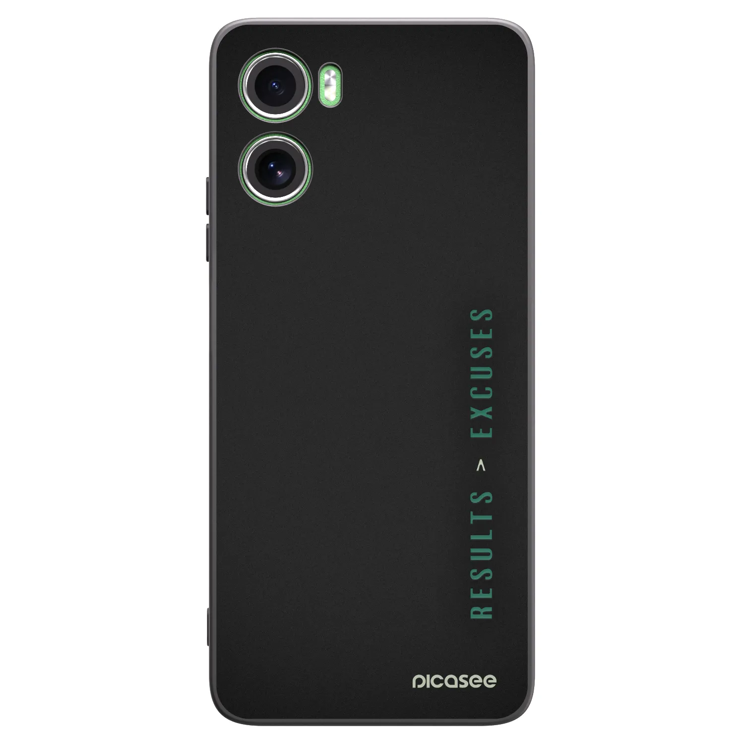 Picasee silikonski črni ovitek za Motorola Moto G06 - Results x Excuses