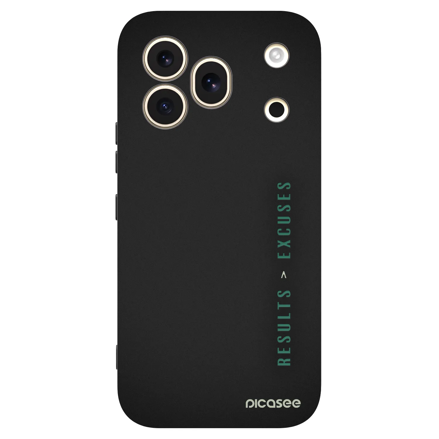 Picasee silikonski črni ovitek za Honor 600 Pro - Results x Excuses