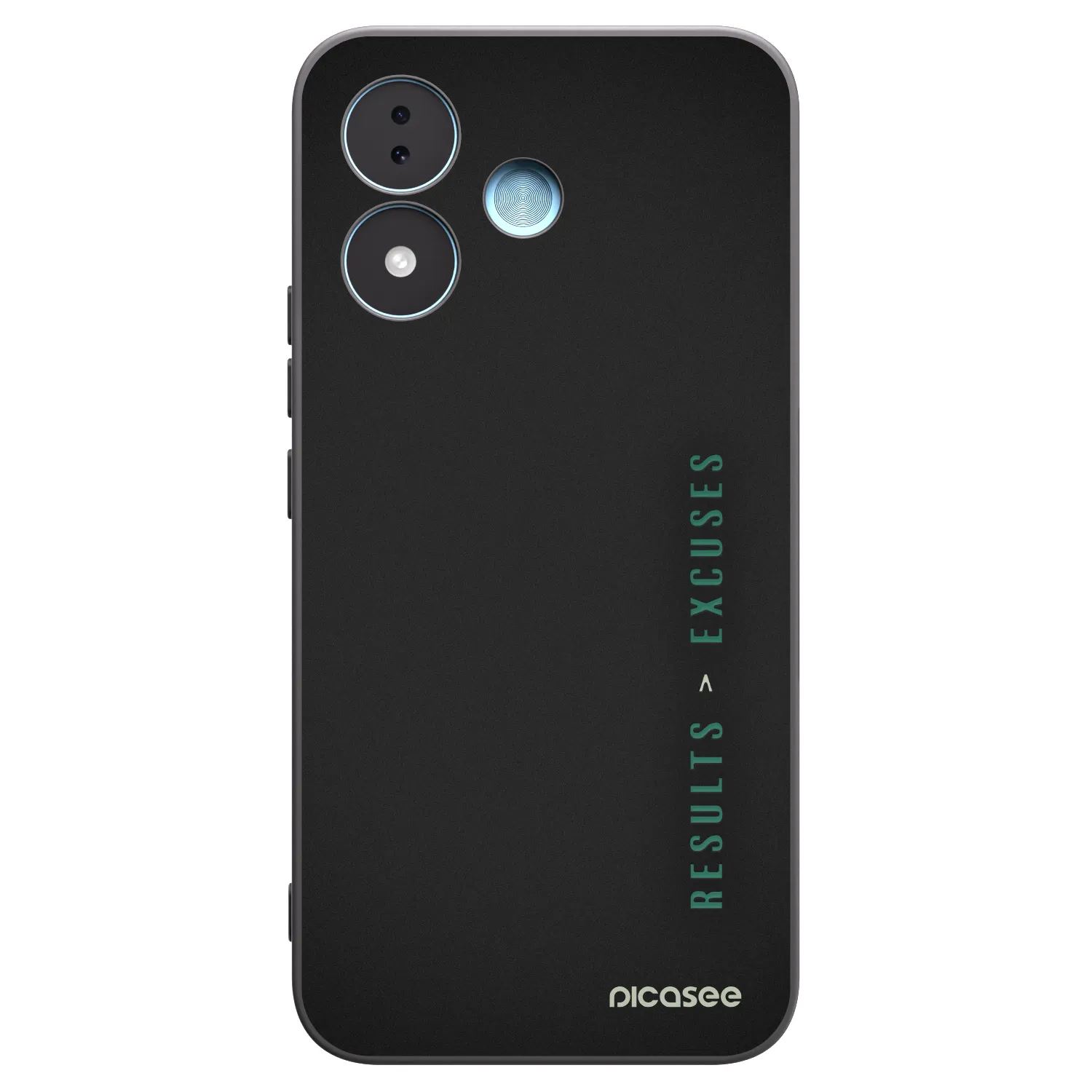Picasee silikonski črni ovitek za Xiaomi Redmi Note 17 5G - Results x Excuses