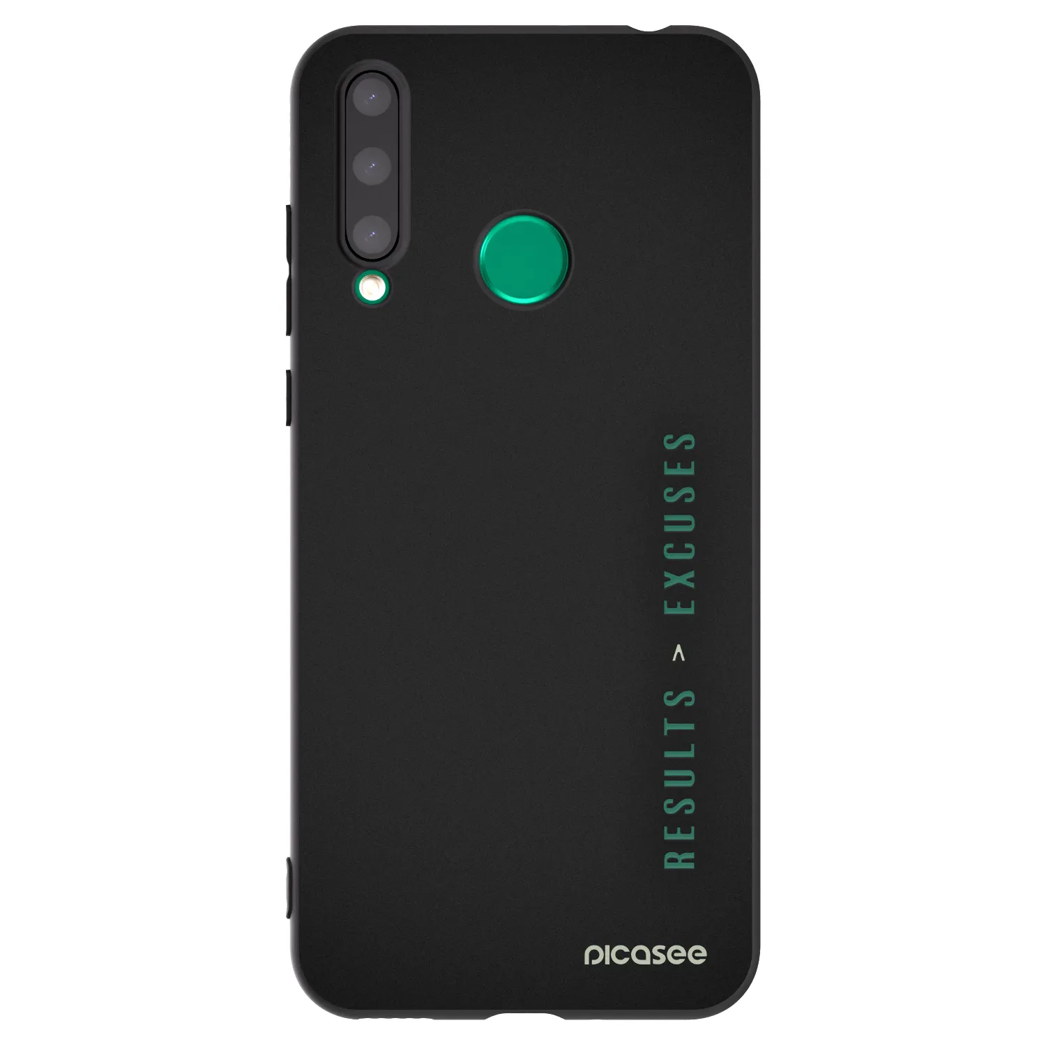 Picasee silikonski črni ovitek za Honor 20 Lite - Results x Excuses