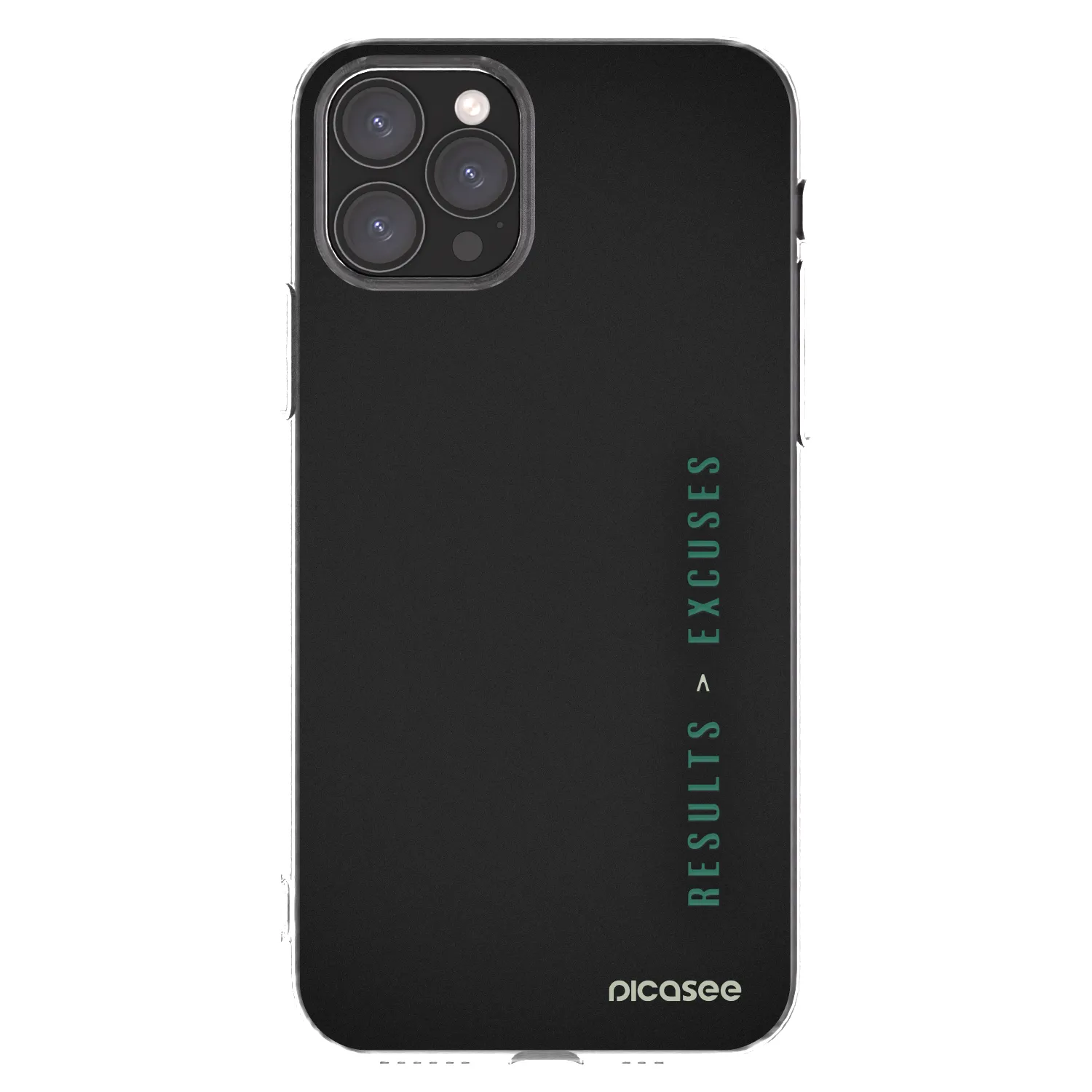 Picasee silikonski prozorni ovitek za Apple iPhone 11 Pro - Results x Excuses
