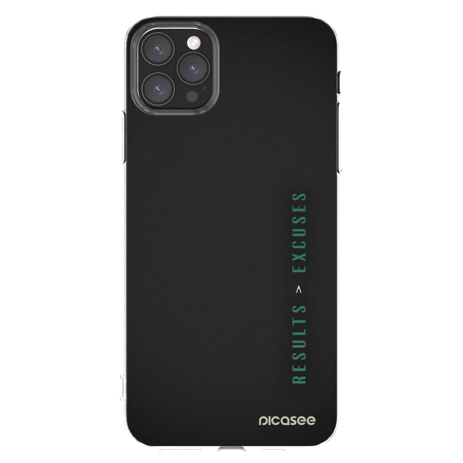 Picasee silikonski prozorni ovitek za Apple iPhone 11 Pro Max - Results x Excuses