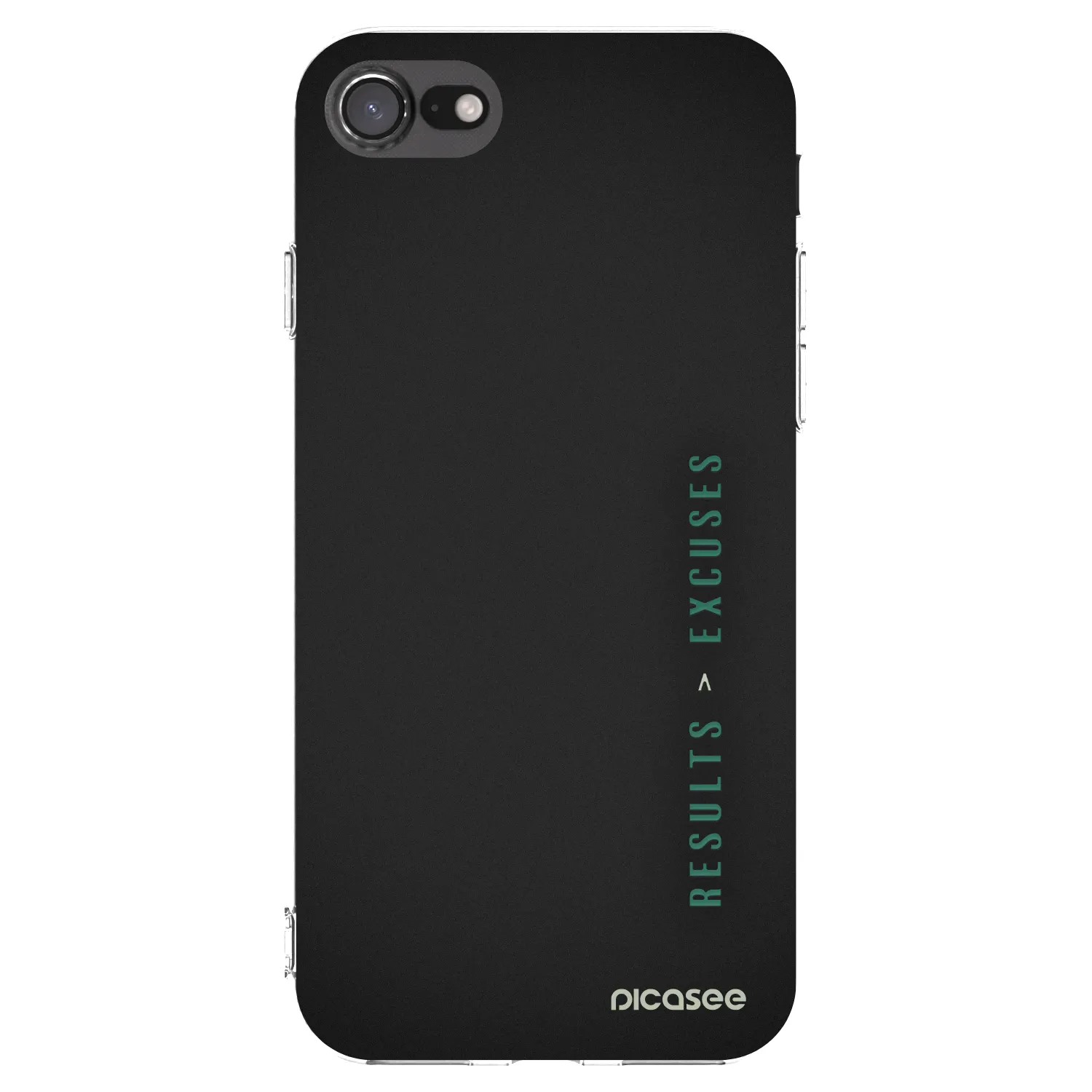 Picasee silikonski prozorni ovitek za Apple iPhone 8 - Results x Excuses